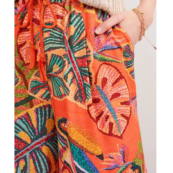 FARM Rio Birdie Wide-Leg Pants | Sz XS - Picture 4 of 8